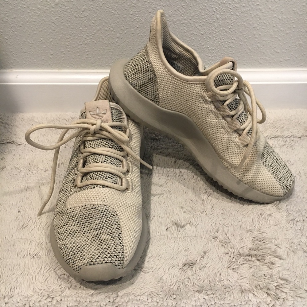 Adidas Tubular Shadow Knit Shoes Light Brown